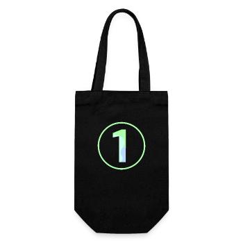 Pastel "One" 1- ApriNoeScor - Gift Bag for Bottles - black - Front