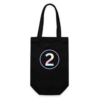 Pastel "Two" 2 - ApriNoeScor - Gift Bag for Bottles - black - Front