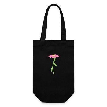 Symbole de fleur fleur plante rose - Sac à bouteille - noir - Devant