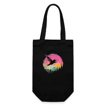 hummingbird, bird, nature, animals, wilderness, nectar - Gift Bag for Bottles - black - Front