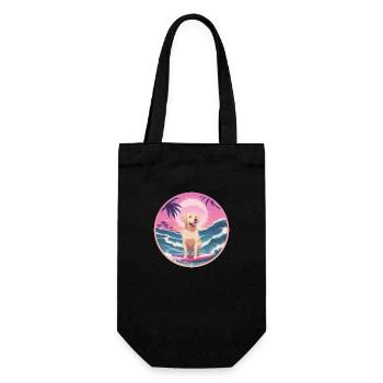 Surfeur de Labrador Retriever 🐾 2 - Sac à bouteille - noir - Devant