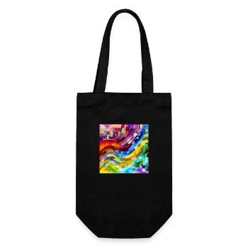 Modern Radiance - Abstract Painting - Gift Bag for Bottles - black - Front