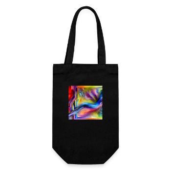 Abstrakte Energie - Abstraktes Gemälde - Geschenkbeutel für Flaschen - Schwarz - Vorne