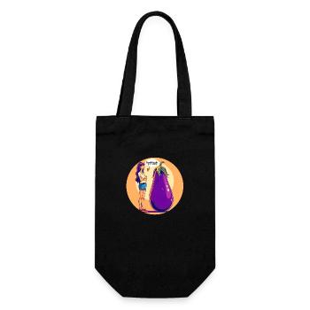 Talking vegetables - Gift Bag for Bottles - black - Front