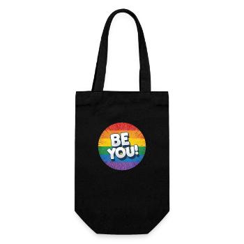 LGBTQ Be You - Gift Bag for Bottles - black - Front