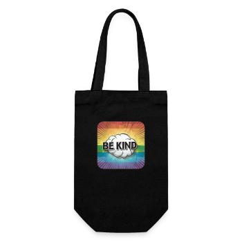 LGBTQ Be Kind - Gift Bag for Bottles - black - Front