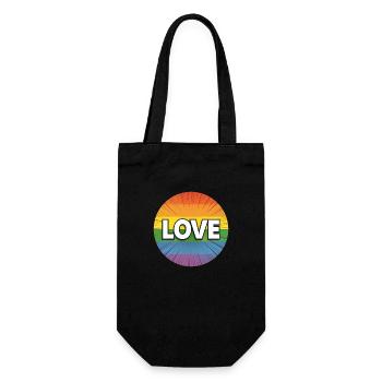 LGBTQ Love - Geschenkbeutel für Flaschen - Schwarz - Vorne