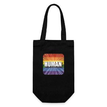 LGBTQ Human - Geschenkbeutel für Flaschen - Schwarz - Vorne