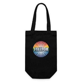 LGBTQ Freedom - Geschenkbeutel für Flaschen - Schwarz - Vorne