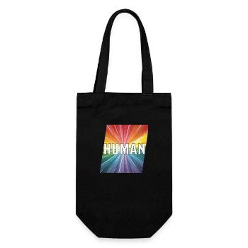 Humain LGBTQ - Sac à bouteille - noir - Devant