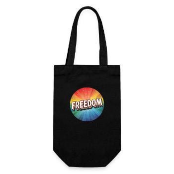 LGBTQ Freedom - Geschenkbeutel für Flaschen - Schwarz - Vorne
