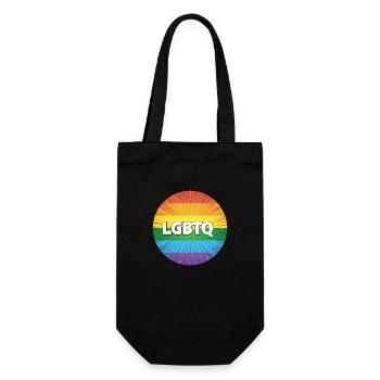 LGBTQ - Geschenkbeutel für Flaschen - Schwarz - Vorne