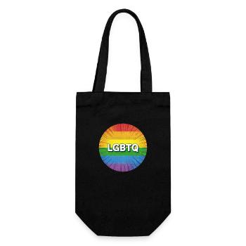 LGBTQ - Geschenkbeutel für Flaschen - Schwarz - Vorne
