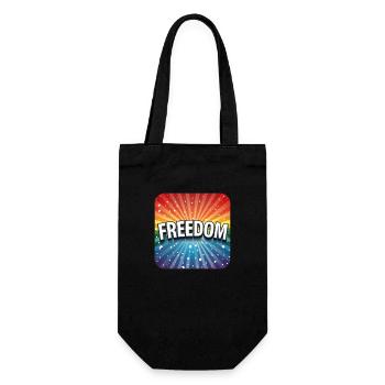 LGBTQ Freedom - Geschenkbeutel für Flaschen - Schwarz - Vorne