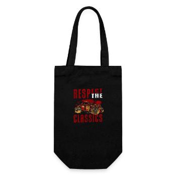 Classic Original Motor Sports Car - Gift Bag for Bottles - black - Front