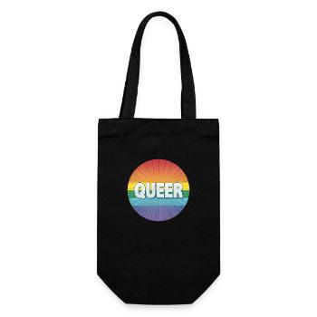 LGBTQ Queer - Gift Bag for Bottles - black - Front