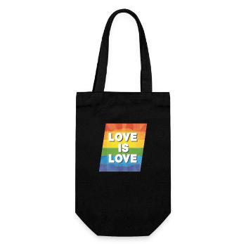 LGBTQ Love is Love - Gift Bag for Bottles - black - Front