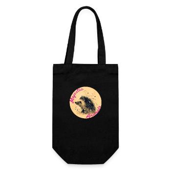 Majestic Animals: Cute Little Hedgehog - Gift Bag for Bottles - black - Front