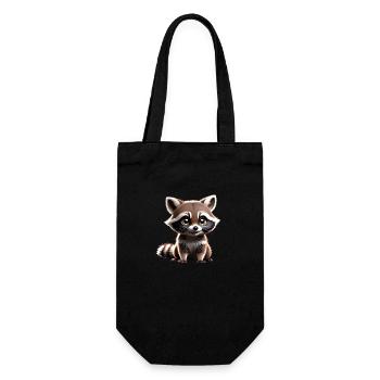 Baby Racoo Baby Raccoon - Gift Bag for Bottles - black - Front