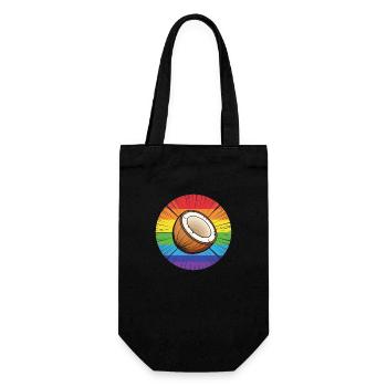 LGBTQ Coconut - Geschenkbeutel für Flaschen - Schwarz - Vorne