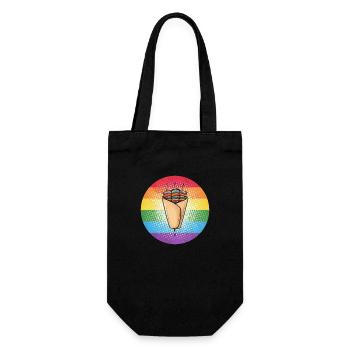 LGBTQ Kebab - Geschenkbeutel für Flaschen - Schwarz - Vorne