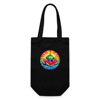 LGBTQ Melone - Geschenkbeutel für Flaschen - Schwarz - Vorne