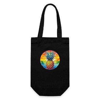 LGBTQ Pineapple - Gift Bag for Bottles - black - Front
