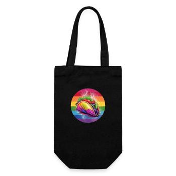 LGBTQ Taco - Geschenkbeutel für Flaschen - Schwarz - Vorne