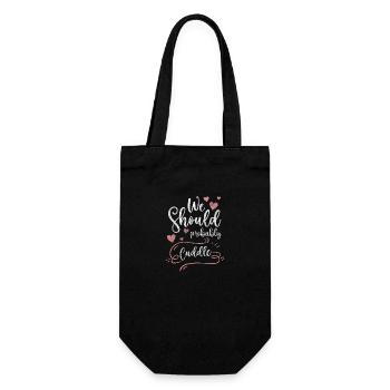 Amour Proximité Câlin Romantique - Sac à bouteille - noir - Devant