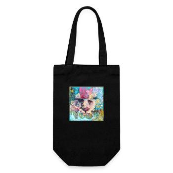 Amigo Löwe - Geschenkbeutel für Flaschen - Schwarz - Vorne