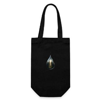 Forest view tear - Gift Bag for Bottles - black - Front