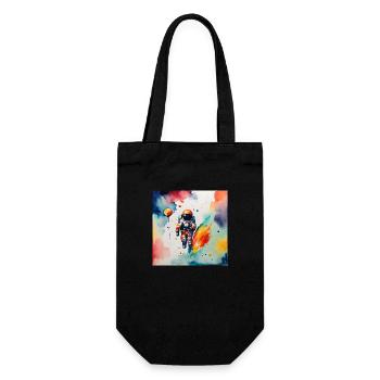 Astronaut - Gift Bag for Bottles - black - Front
