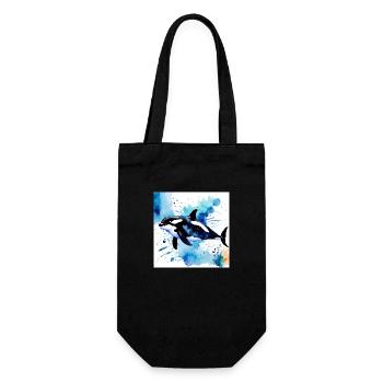 Orca stylistic - Gift Bag for Bottles - black - Front