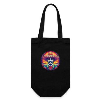 5 de Mayo Party Drinko de Mayo Zuckerschädel Sombr - Geschenkbeutel für Flaschen - Schwarz - Vorne