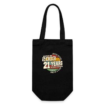 2003 Vintage Retro Classic 21 Year Old - Gift Bag for Bottles - black - Front