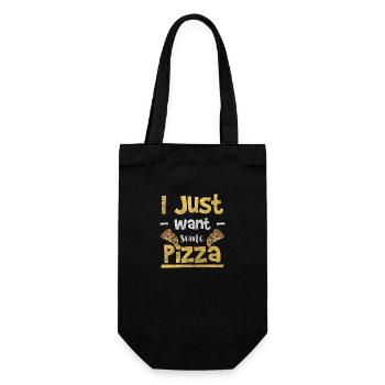 Pizza Fromage Délicieux - Sac à bouteille - noir - Devant