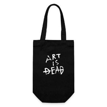 Art is dead - White - Gift Bag for Bottles - black - Front