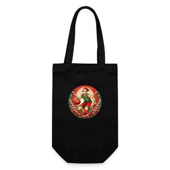 Basket-ball elfe de Noël - Sac à bouteille - noir - Devant