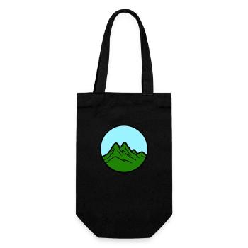 Mountains 2 - Gift Bag for Bottles - black - Front