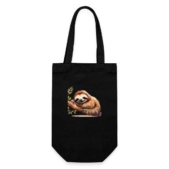Sloth - Gift Bag for Bottles - black - Front