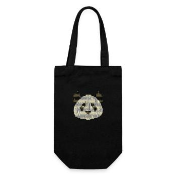 Laby-Panda - Geschenkbeutel für Flaschen - Schwarz - Vorne