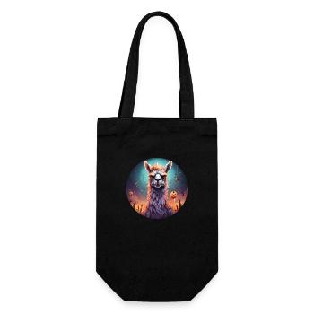 Gruseliges Halloween-party-kostüm, Zombie-lama - Gift Bag for Bottles - black - Front