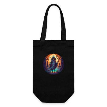 Gruseliges Halloween-partykostüm-skelett - Sac à bouteille - noir - Devant