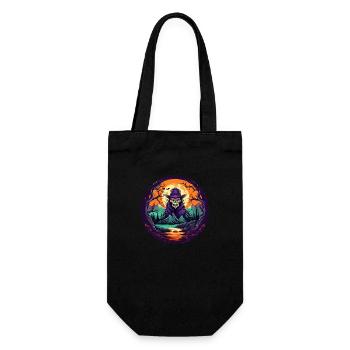 Gruseliges Halloween-partykostüm-skelett - Sac à bouteille - noir - Devant