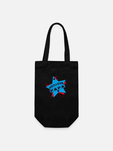 Best Dad - Gift Bag for Bottles - black