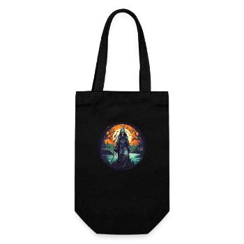 Gruselige Halloween Party Kostüm Hexe - Gift Bag for Bottles - black - Front