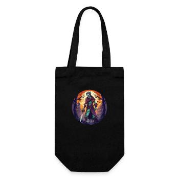 Gruseliges Halloween-party-kostüm Zombie-krieger - Gift Bag for Bottles - black - Front