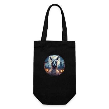 Gruseliges Halloween Party Kostüm Zombie Lama - Gift Bag for Bottles - black - Front