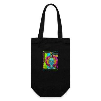 Zukunft Cosplay Neon Gamer - Geschenkbeutel für Flaschen - Schwarz - Vorne