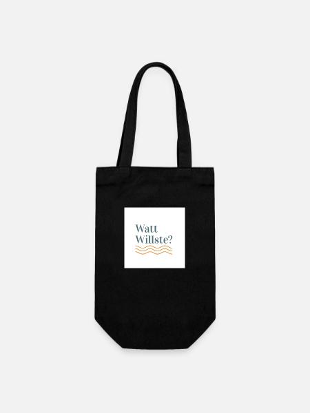Watt Willste - Geschenkbeutel für Flaschen - Schwarz